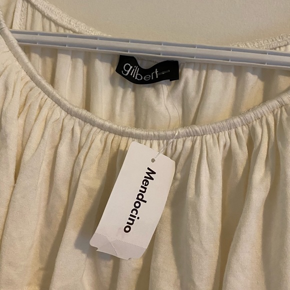 Mendocino, white, off-the-shoulders, body suit, L - Picture 3 of 5